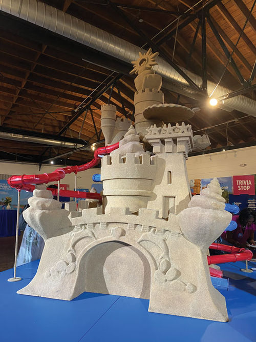 A replica of Celebration Key's "Suncastle."