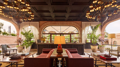 The lobby at the Todos Santos Boutique Hotel.