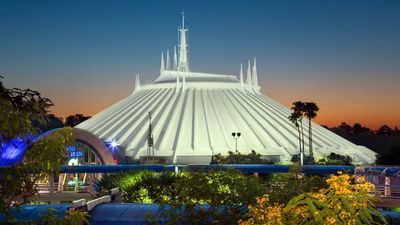 The Space Mountain coaster at Disney's Magic Kingdom.