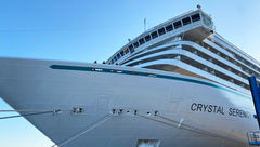 The refurbished Crystal Serenity in Naples.