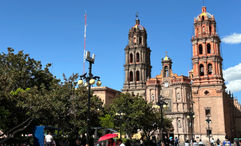 The Catedral Metropolitan de San Luis Rey is a baroque cathedral located in the main square of San Luis Potosí.