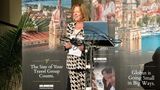 Globus chief sales officer Camille Olivere introduces Small Group Discovery tours at Virtuoso Travel Week.