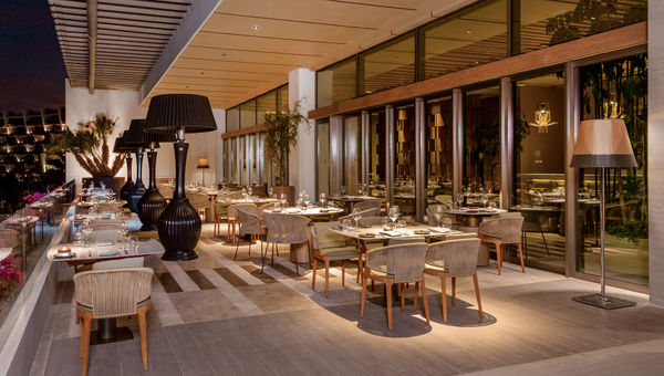 Grand Velas Boutique Los Cabos' signature restaurant Loto serves izakaya-style grilled meat and seafood.