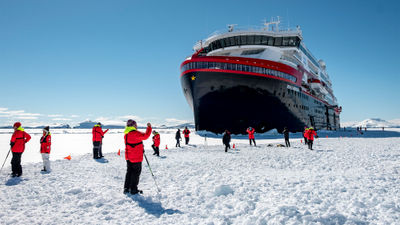 HX's Roald Amundsen expedition ship.