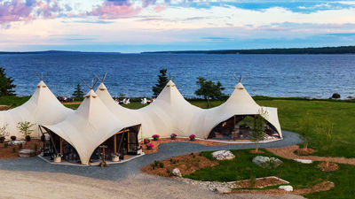 The Under Canvas Acadia, located near Acadia National Park in Maine. Hyatt Hotels Corp. has announced a new alliance with Under Canvas, integrating the glamping brand's 13 outdoor resorts into its loyalty program.