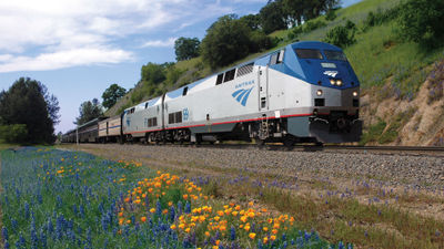 The California Zephyr, one of Amtrak's 15 long-range routes, travels between Chicago and the San Francisco Bay Area.