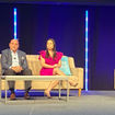 From left, Norwegian Cruise Line president David Herrera, Regent Seven Seas Cruises president Andrea DeMarco, Oceania Cruises president Frank A. Del Rio and Travel Weekly editor-in-chief Arnie Weissmann.