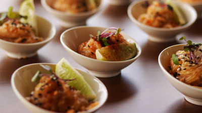 Spicy cashew kelp noodles, one of 10 vegan dishes being introduced at Club Med Punta Cana.