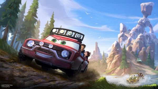 One of the new "Cars" attractions at Frontierland will be an off-roading adventure.