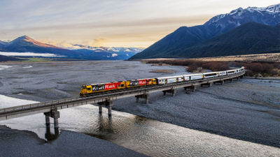 The Northern Explorer train in New Zealand.