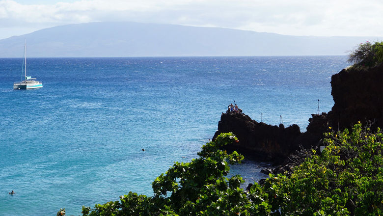 Puu Kekaa (also called "Black Rock") is a popular spot for snorkeling and cliff diving.