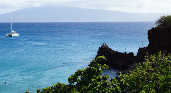 Puu Kekaa (also called "Black Rock") is a popular spot for snorkeling and cliff diving.