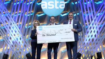 Tern CEO David Shull (center) was ASTA's 2024 Entrepreneur of the Year.