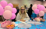 Surrounded by pink balloons, Cindy Carpino, owner of Five Star Travel Group based in Dublin, Penn., was looking for additional tour operators to add to her circle, including more operators in Europe. 'We're looking to expand our business, that's why we're here," Carpino said. She was also looking for more options for travel insurance.