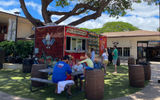 The Da Nani Pirates food truck in Whalers Village off Kaanapali Beach.