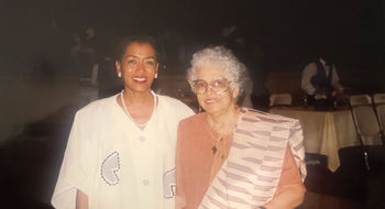 Gaynelle and her late mother, Freddye Henderson, at an industry conference.