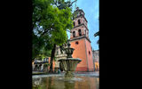 The Jardin de San Francisco, with its church and fountain, is just one of many public squares in San Luis Potosi.