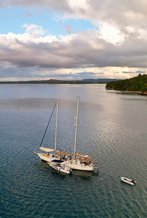 The Ocean Sunrise schooner.