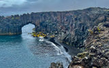 The rocky coastline of the island of Jan Mayen, an impromptu but fortuitous stop on the Aurora Expeditions sailing.