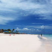 The clear, blue water on the beach at Lookout Cay at Lighthouse Point, Disney Cruise Line's private destination on Eleuthera.